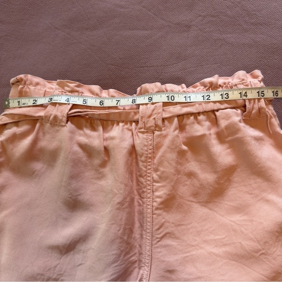 Lot of 4 Stylish Women's Shorts- Pink, Brown, Striped Linen Blend Sizes M and L - Picture 9 of 16